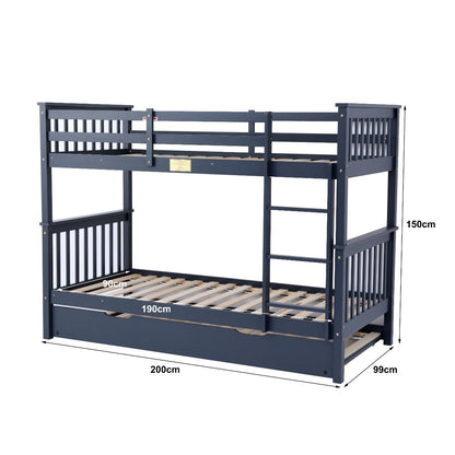 Flair Furnishings Zoom Detachable Bunk Bed with Trundle