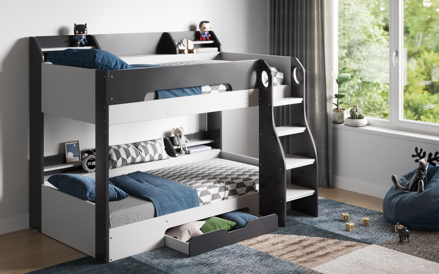 Flair Furnishings Flick Bunk Bed with Storage