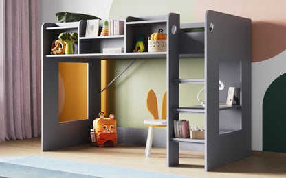 Flair Wizard Junior Mid High Sleeper with Shelving