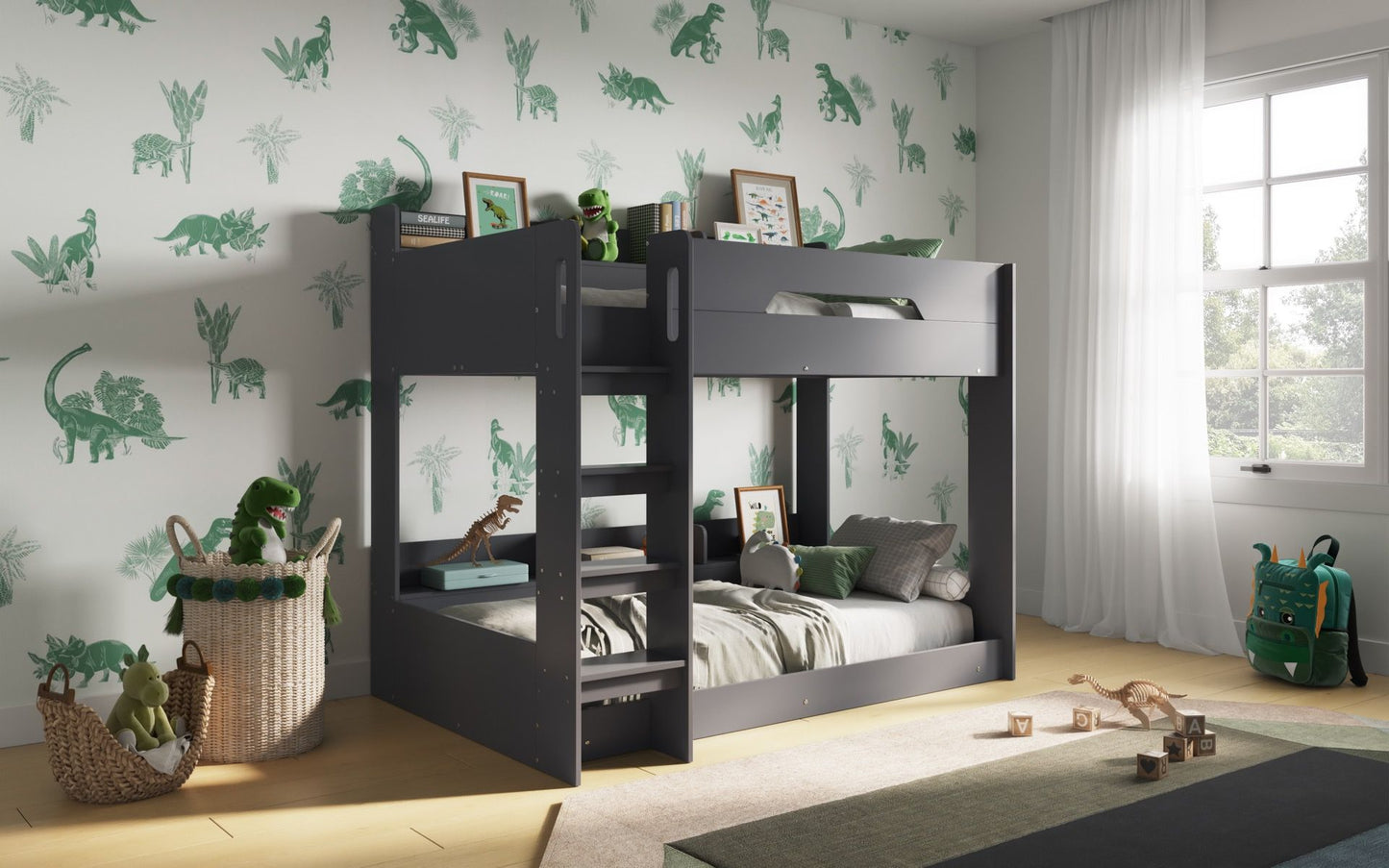 Flair Furnishings Gravity Bunk Bed with Shelving