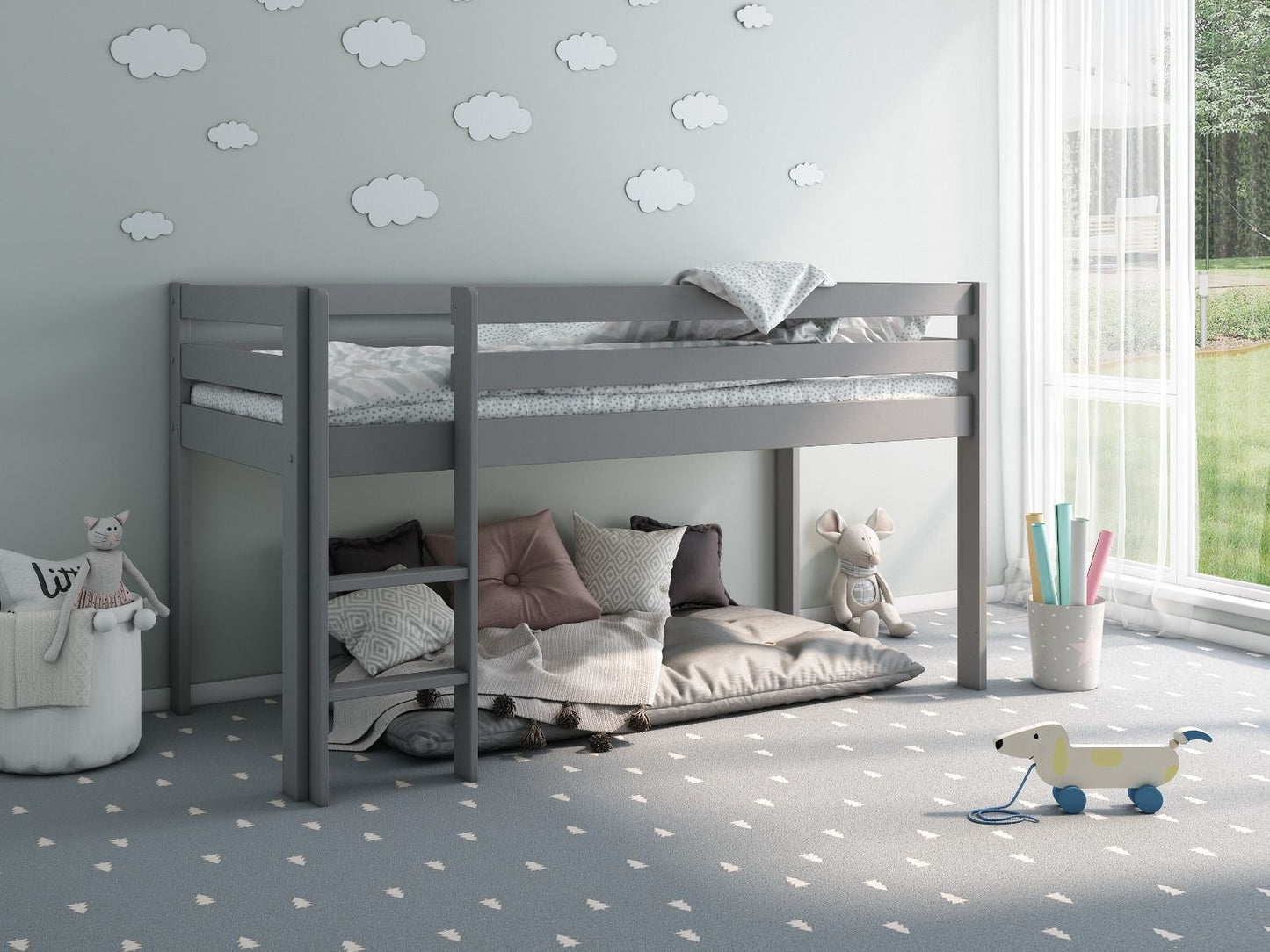 Noomi Nora Solid Wood Midsleeper