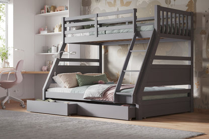 Flair Furnishings Ollie Triple Bunk Bed with Storage