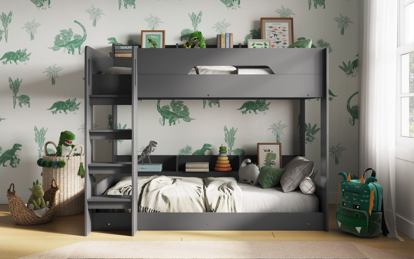 Flair Furnishings Gravity Bunk Bed with Shelving