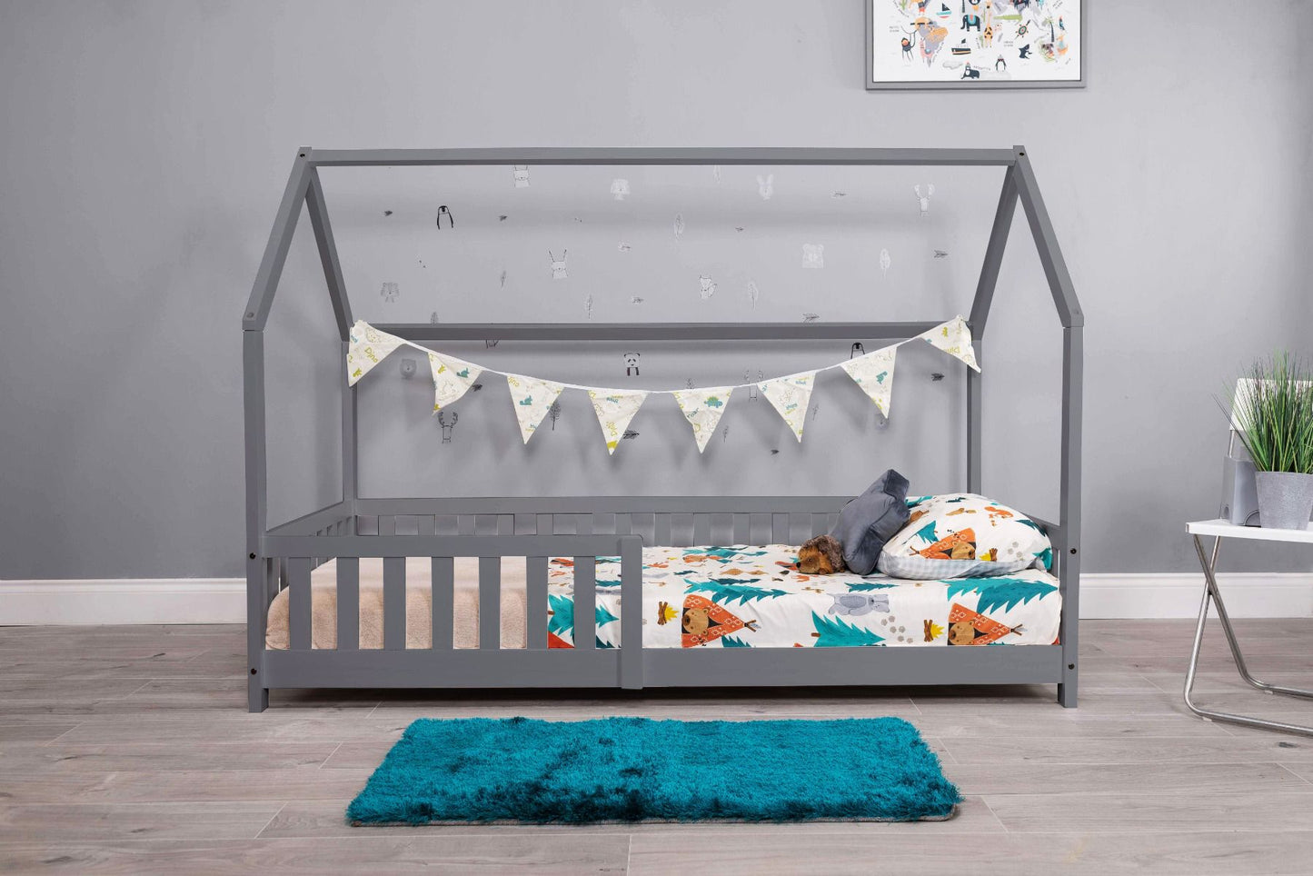 Flair Furnishings Explorer Playhouse Bed with Rails