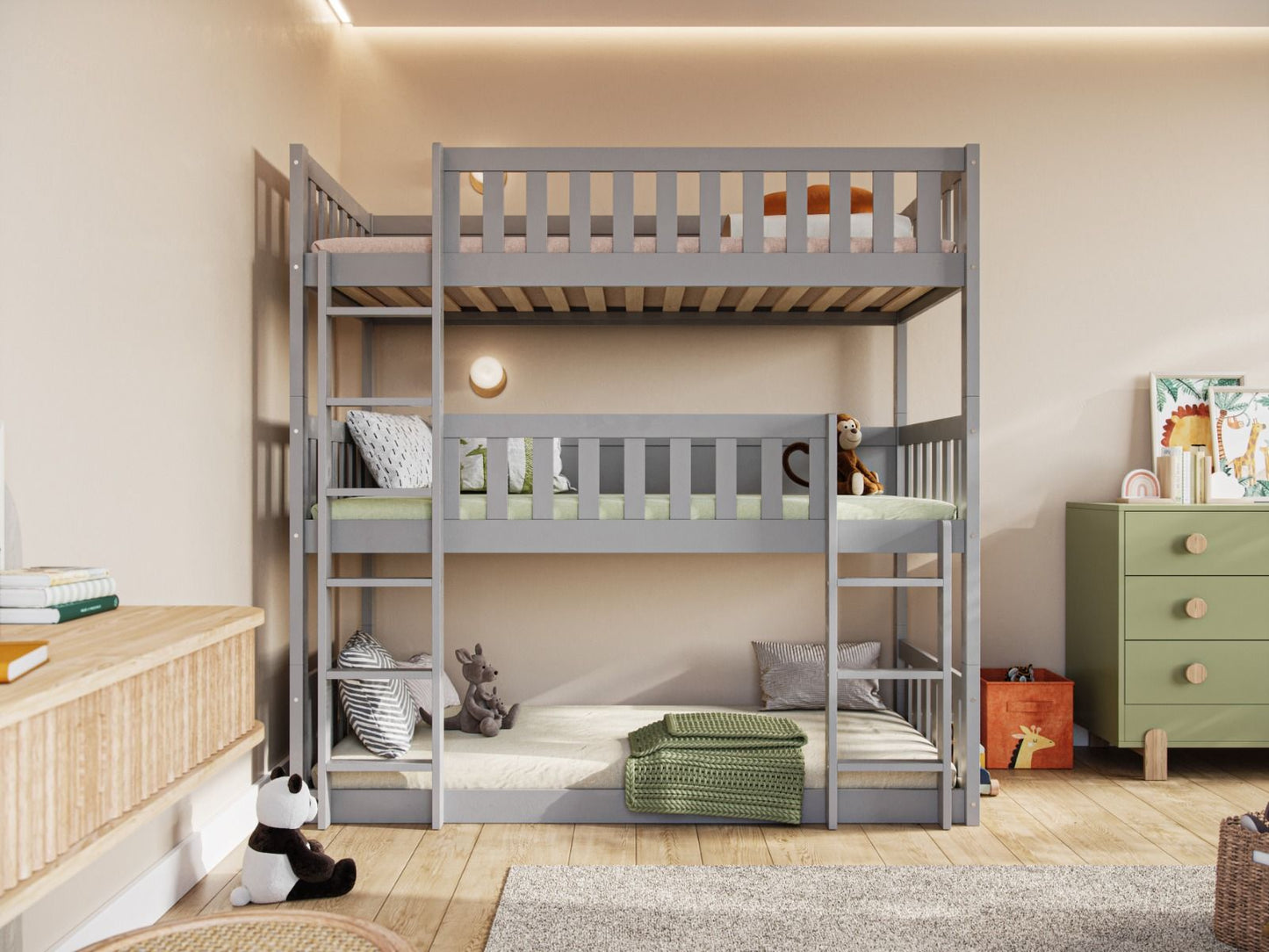 Flair Furnishings Bea High Triple Bunk Bed