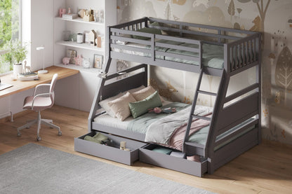 Flair Furnishings Ollie Triple Bunk Bed with Storage