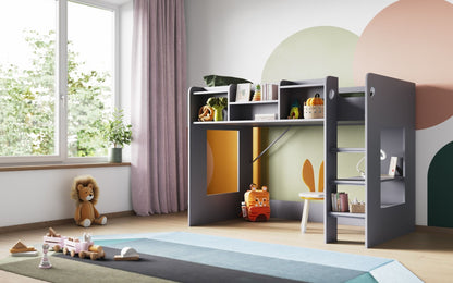 Flair Wizard Junior Mid High Sleeper with Shelving