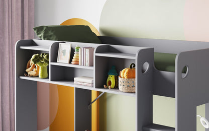 Flair Wizard Junior Mid High Sleeper with Shelving