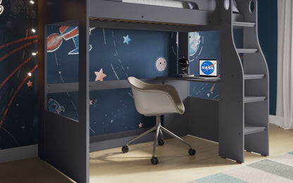 Flair Furnishings Cosmic High Sleeper with Desk