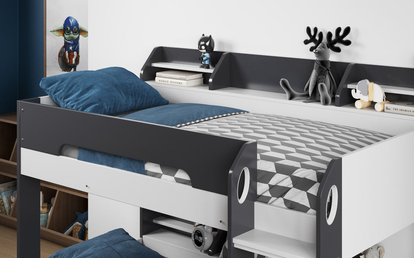 Flair Furnishings Flick Bunk Bed with Storage