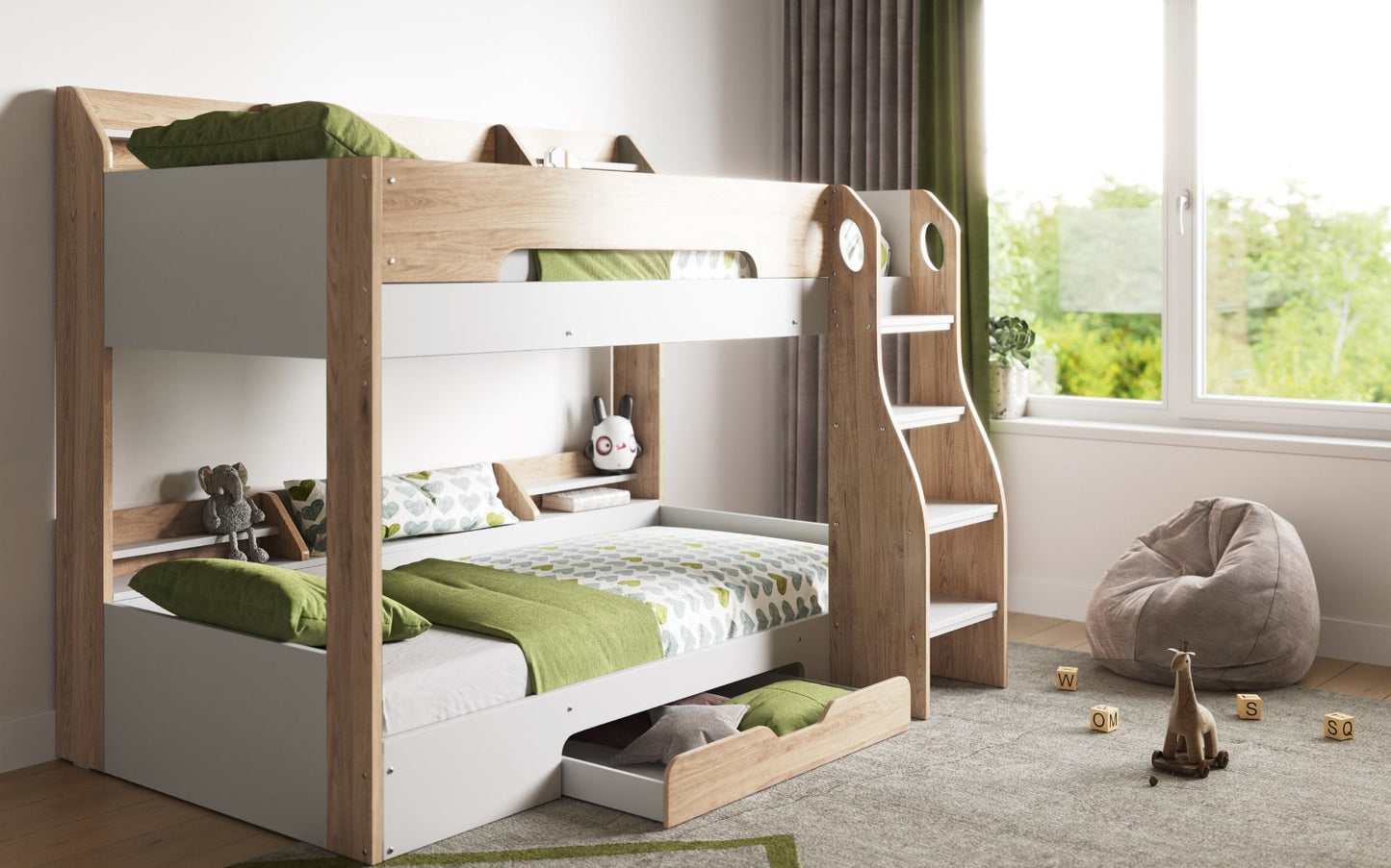 Flair Furnishings Flick Bunk Bed with Storage