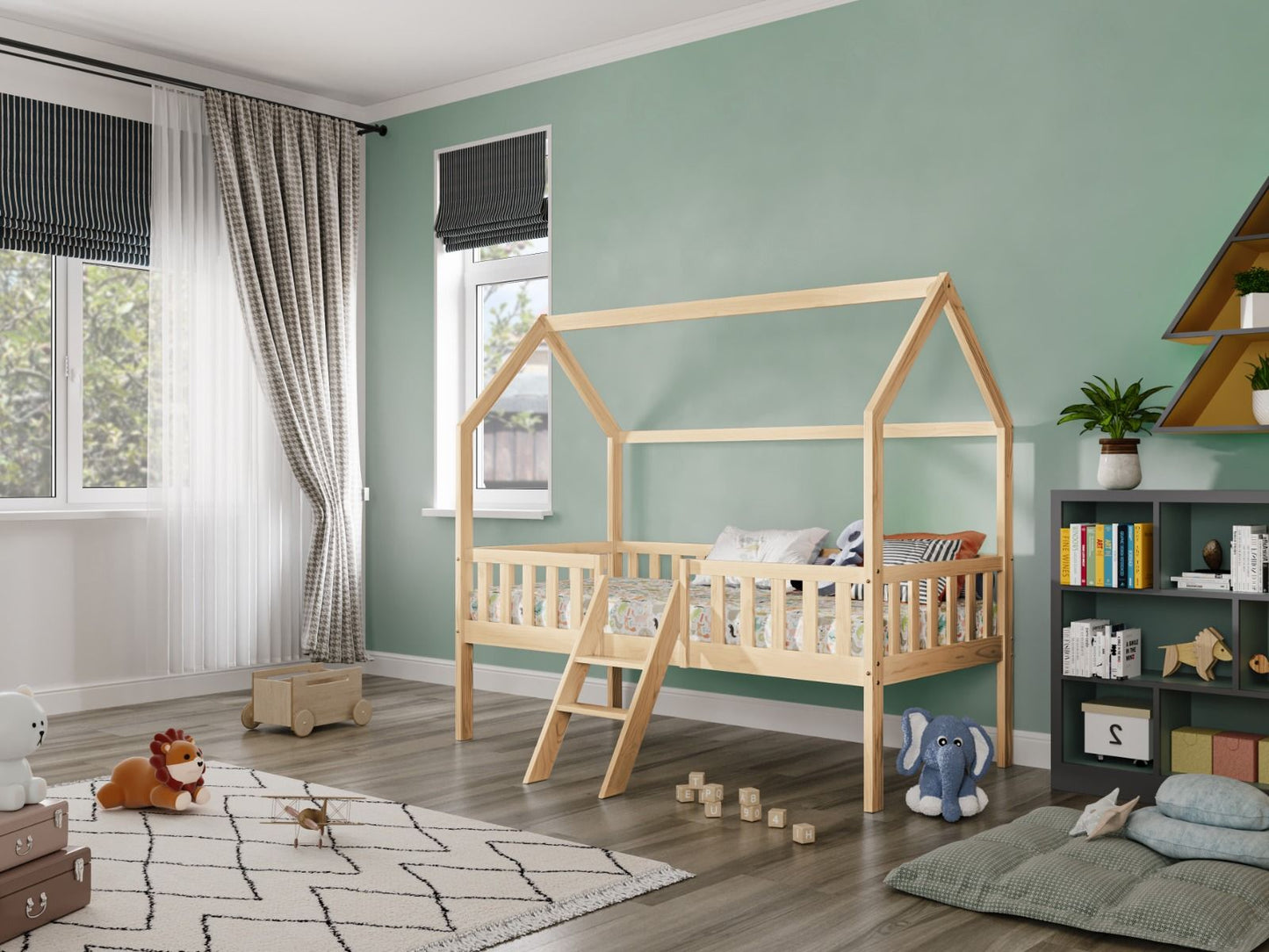 Flair Furnishings Explorer Midsleeper with Rails