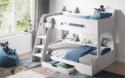 Flair Furnishings Flick Triple Bunk Bed with Storage