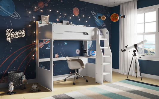 Flair Furnishings Cosmic High Sleeper with Desk