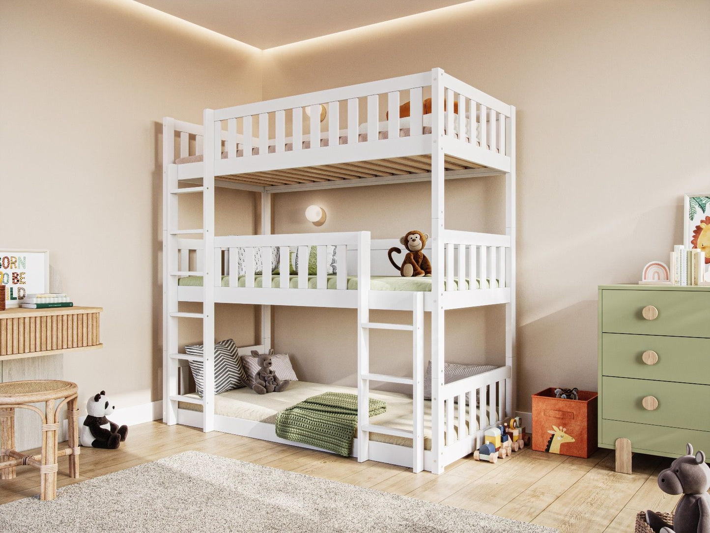 Flair Furnishings Bea High Triple Bunk Bed