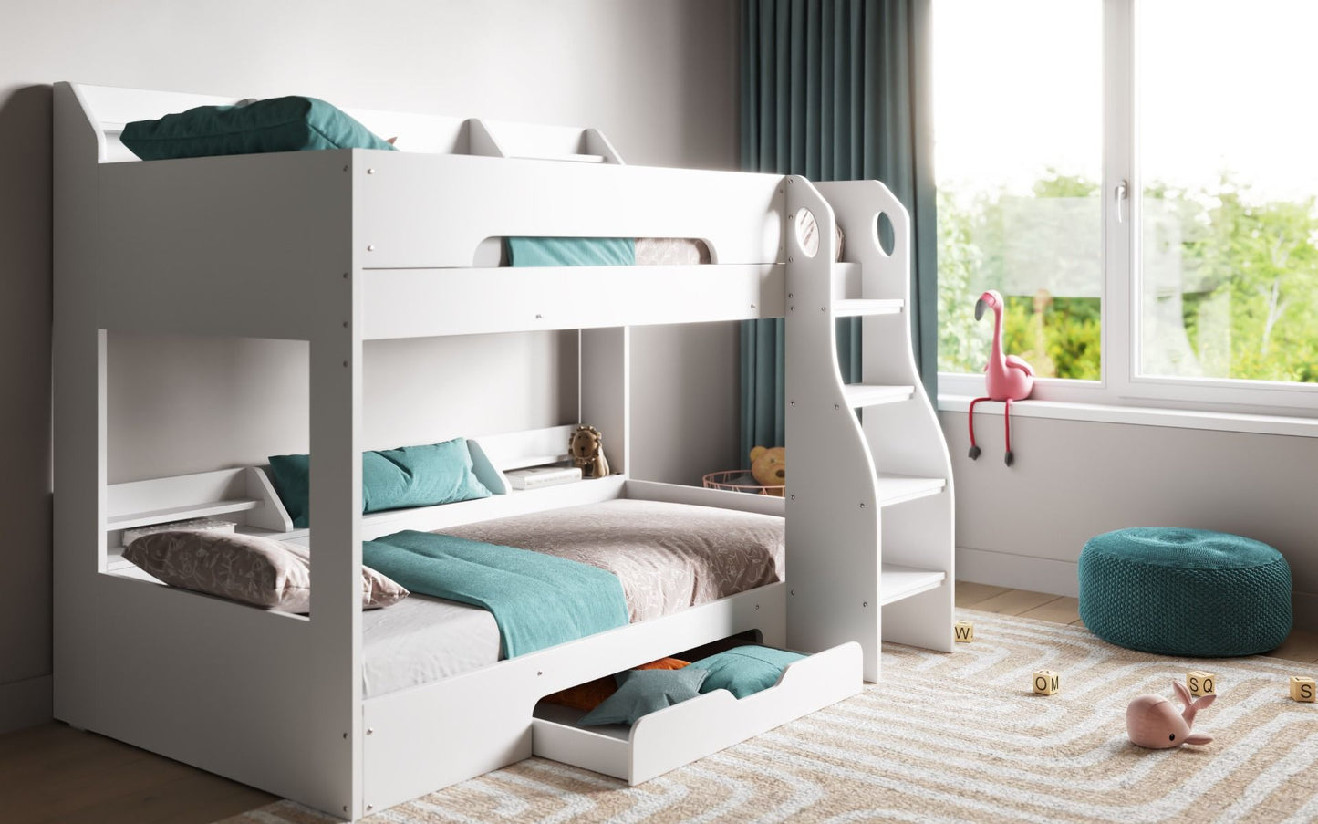 Flair Furnishings Flick Bunk Bed with Storage