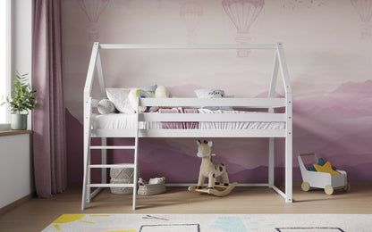 Flair Furnishings Ellie House Midsleeper Bed White