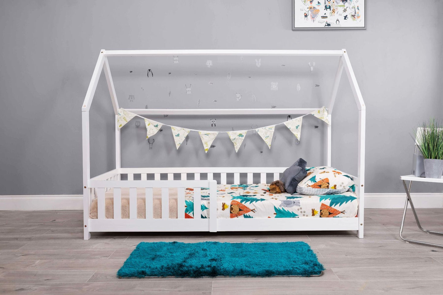 Flair Furnishings Explorer Playhouse Bed with Rails