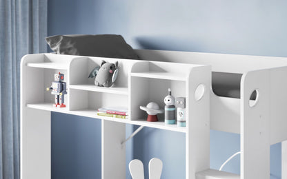 Flair Wizard Junior Mid High Sleeper with Shelving