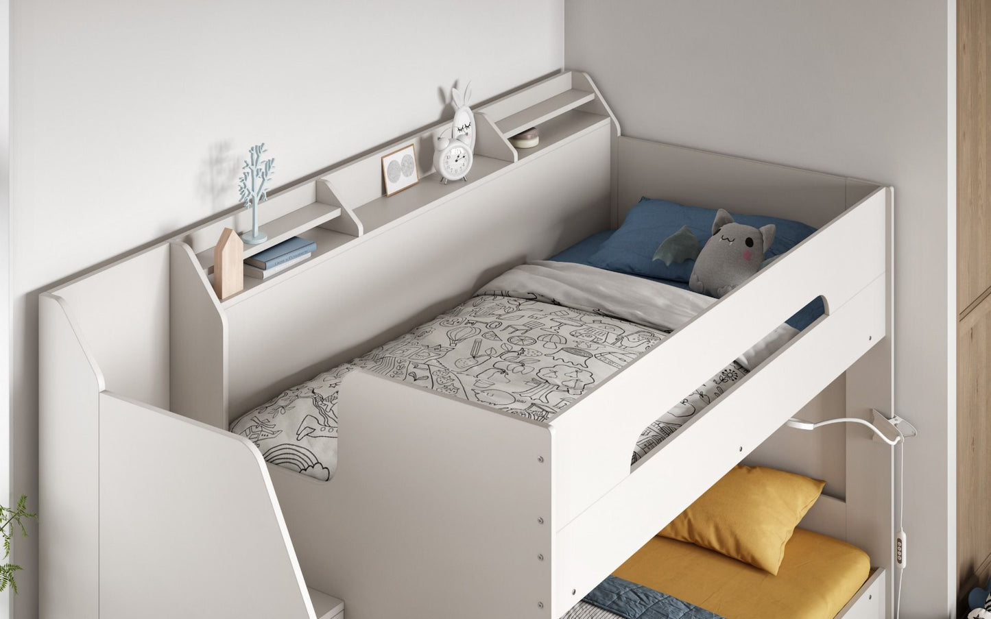 Flair Furnishings Slick Staircase Bunk Bed with Storage