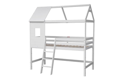 Flair Furnishings Hideaway Treehouse Midsleeper Bed White