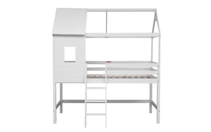 Flair Furnishings Hideaway Treehouse Midsleeper Bed White